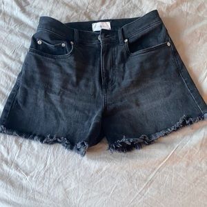 Lou & Grey black jean shorts
